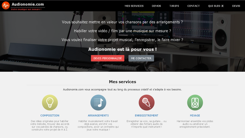 AUDIONOMIE : VOTRE MUSIQUE SUR MESURE !