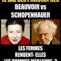 LE BAL DES PHILOSOPHES – DE BEAUVOIR VS SCHOPENHAUER