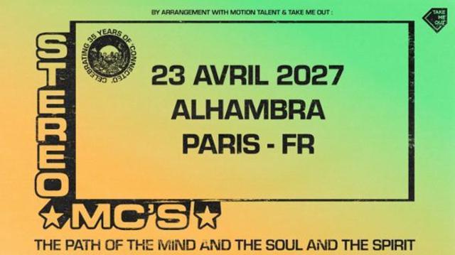 Take Me Out : Stereo MC's en concert à Paris !