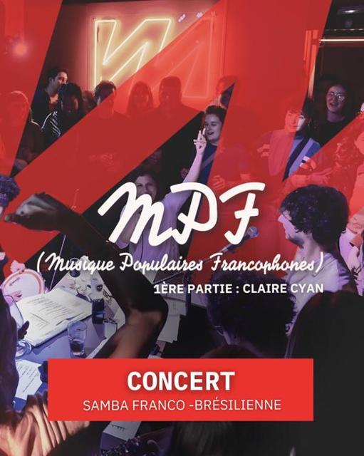 MPF (Musique Populaires Francophones) · 1ère partie : Claire Cyan