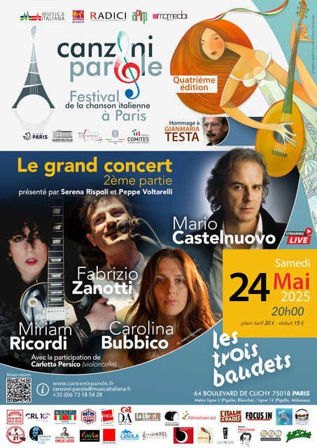 Big canzoni parole 2025 le grand concert 2e partie mario castelnuovo carolina bubbico fabrizio zanotti miriam ricordi 1