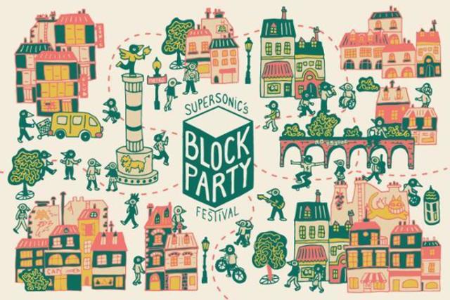 Big block party festival au supersonic club projector bucket van houten basht opus kink 1
