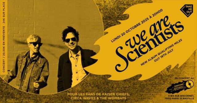 Big we are scientists en concert cote records 1