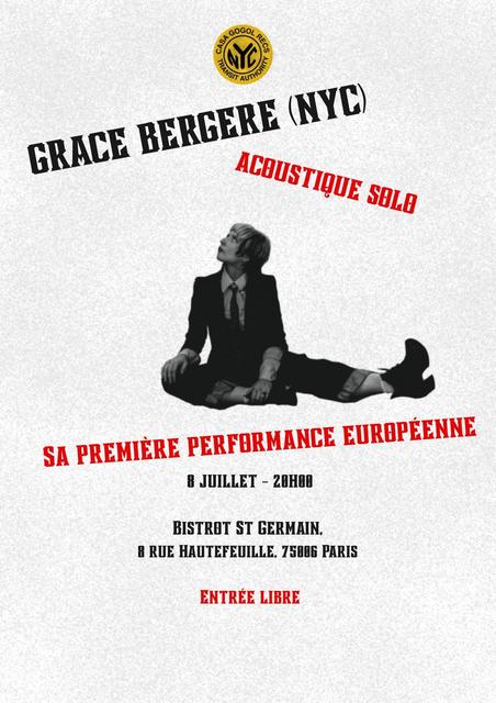 Big grace bergere nyc acoustique solo a paris 1e performance en europe 1
