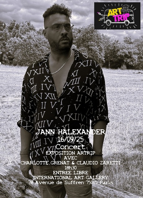 Big jann halexander en concert a l international art gallery exposition artrip paris 1