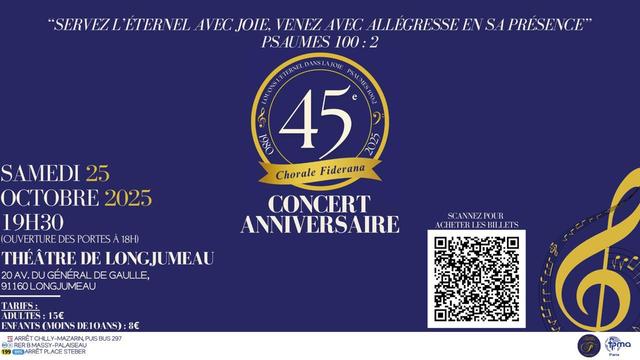 Big concert anniversaire des 45 ans de la chorale fiderana 1