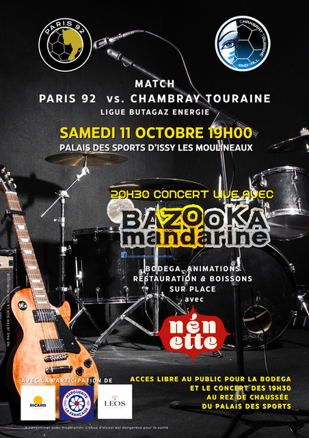 Big bazooka mandarine en concert pour le paris 92 1