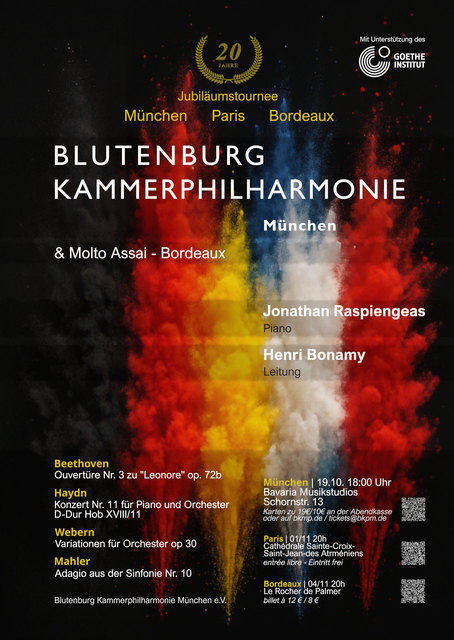 Big ouverture de leonore n 3 de beethoven concerto pour piano n 11 de haydn variations pour orchestre op 30 de webern adagio de la symphonie n 10 de mahler 1