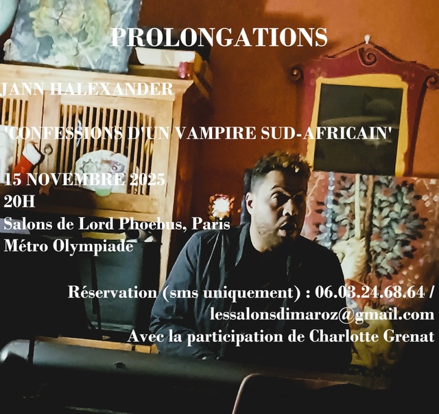 Big prolongations confessions d un vampire sud africain avec jann halexander 1