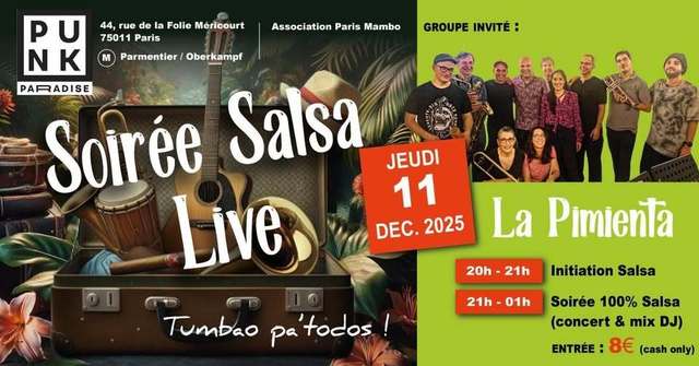 Big soiree salsa live avec la pimienta 1