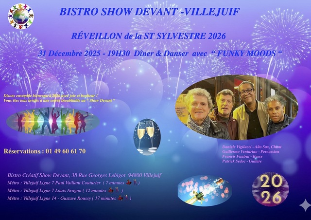 Big reveillon 2026 villejuif funky moods concert show devant 1