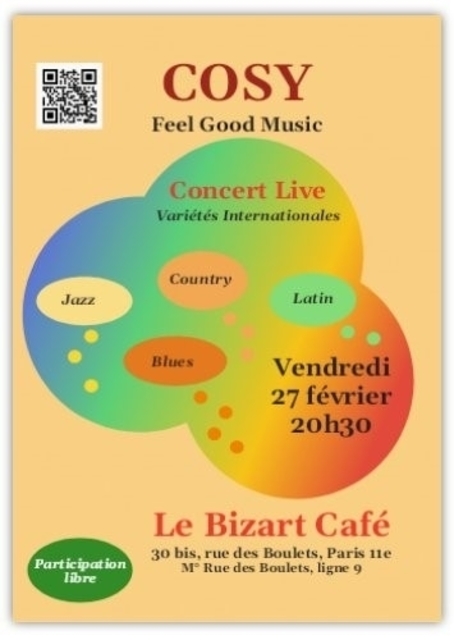 Big cosy feel good music en live au bizart cafe 1