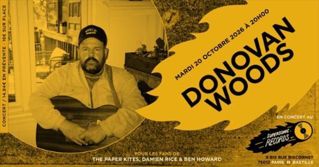 Donovan Woods en concert (côté Records)