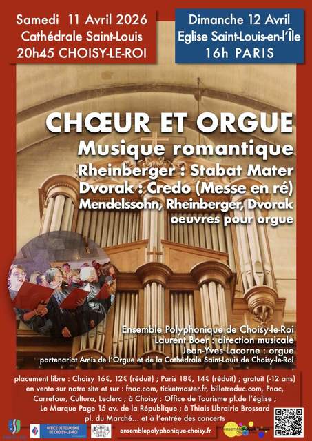 Big concert choeur et orgue musique romantique rheinberger dvorak mendelssohn 1
