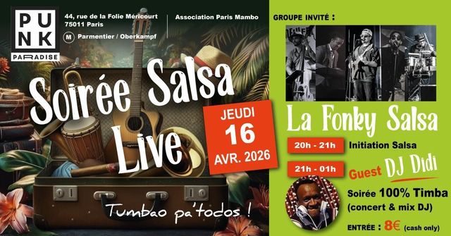 Big soiree salsa live avec la fonky salsa 1