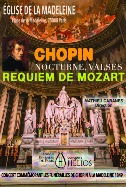 Concert Commémoratif des Funérailles de Chopin à la Madeleine 1849