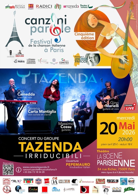 Big festival canzoni parole 2026 concert du groupe tazenda en quatuor et ouverture pepemauro 3