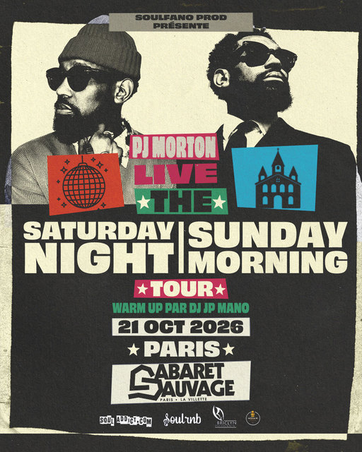 PJ MORTON, the Saturday Night, Sunday Morning tour