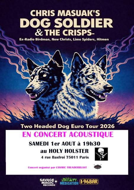 Chris Masuak's Dog Soldier + The Crisps en acoustique