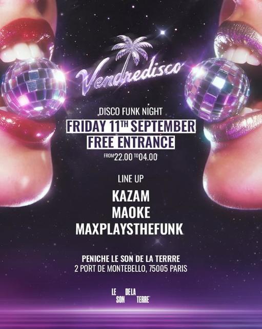 Vendredisco · Free Disco-Funk Night