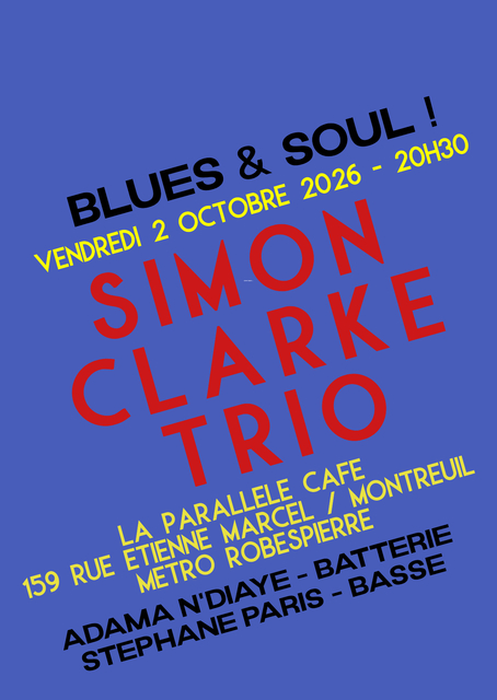 Simon Clarke Trio Live !