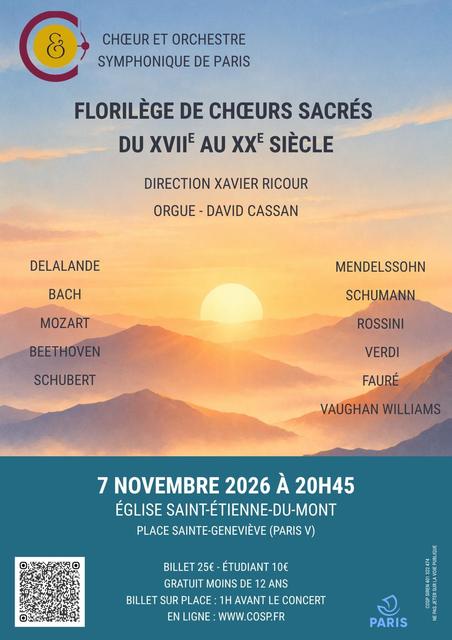 Florilège de Choeurs sacrés - 7 nov 2026