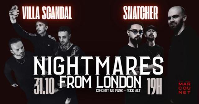 Concert Spécial Halloween - Snatcher X Villa Scandal (Uk punk, Rock alt) 